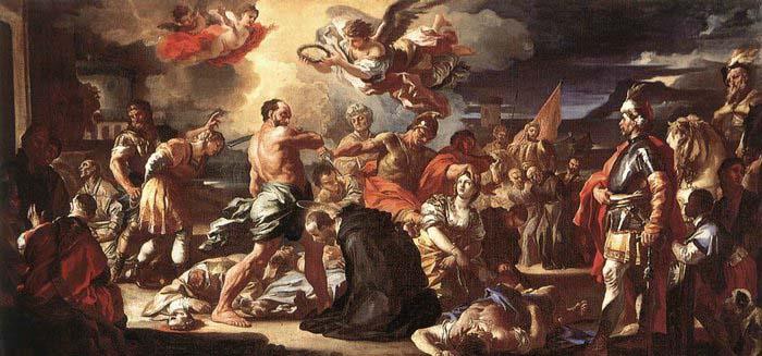 Francesco Solimena The Martyrdom of Sts Placidus and Flavia Sweden oil painting art